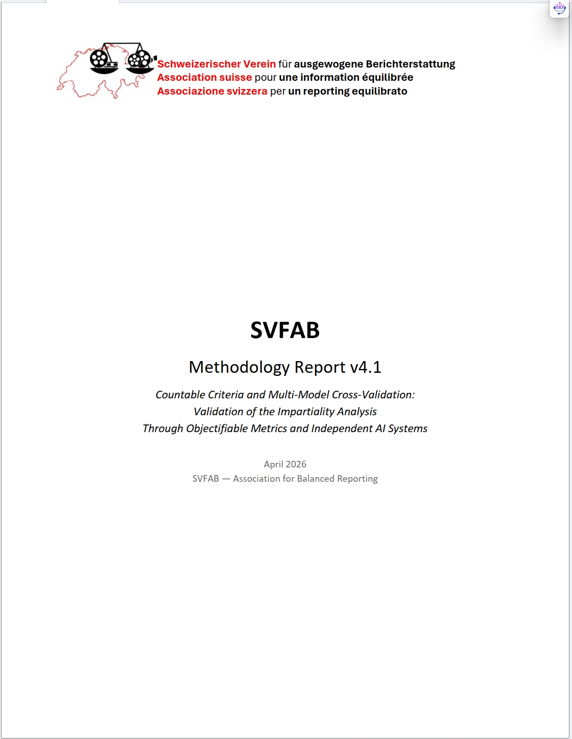 Scientific Foundations and Methodology of the SVFAB Analysis